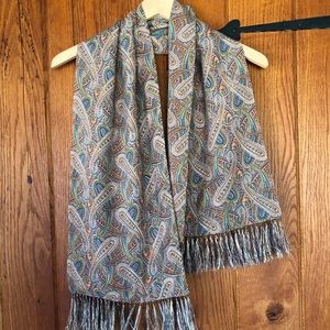 Vintage 1940s Silk Scarf